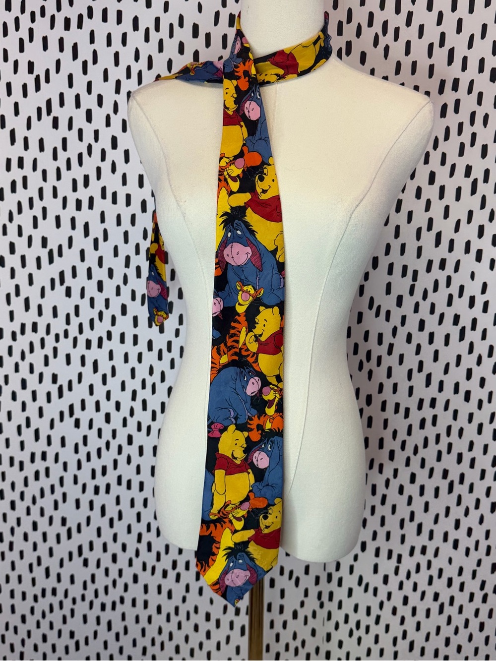 Disney Winnie the Pooh Tie Eeyore Tigger Necktie Polyester